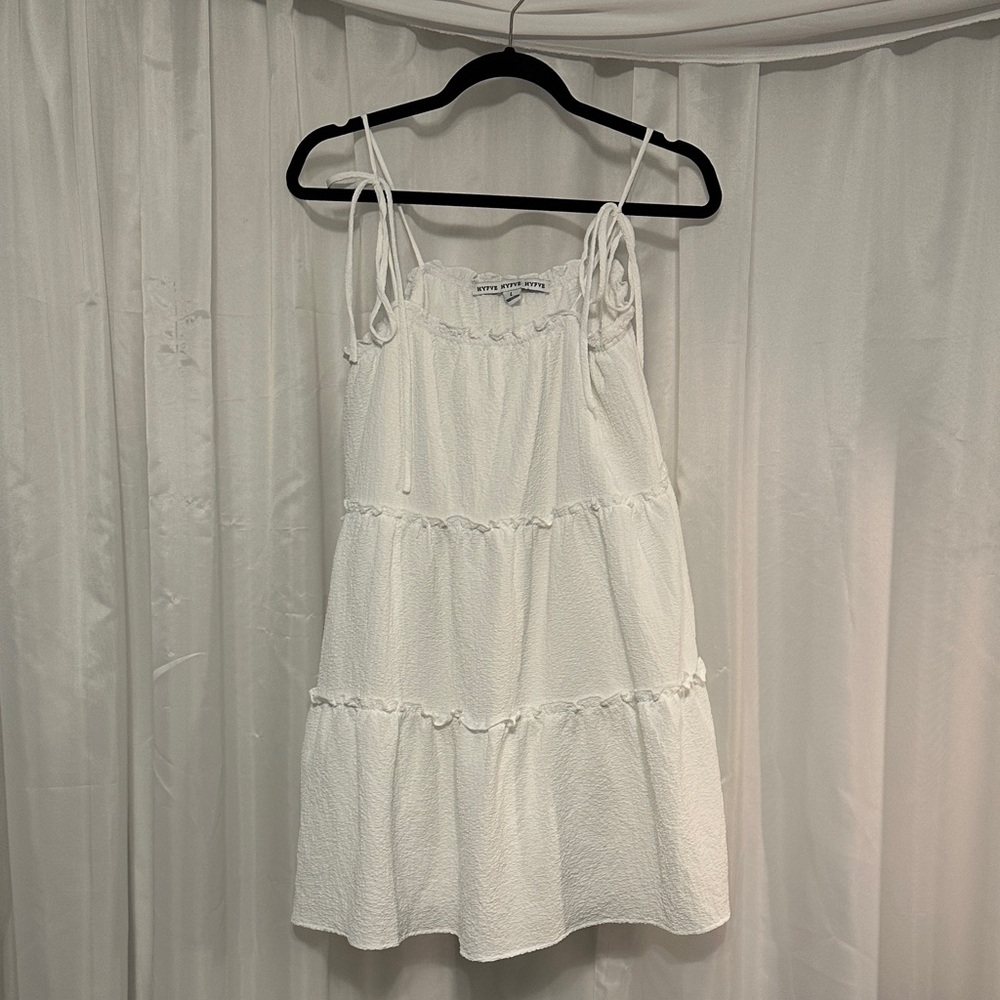 HYFVE White Textured Sundress